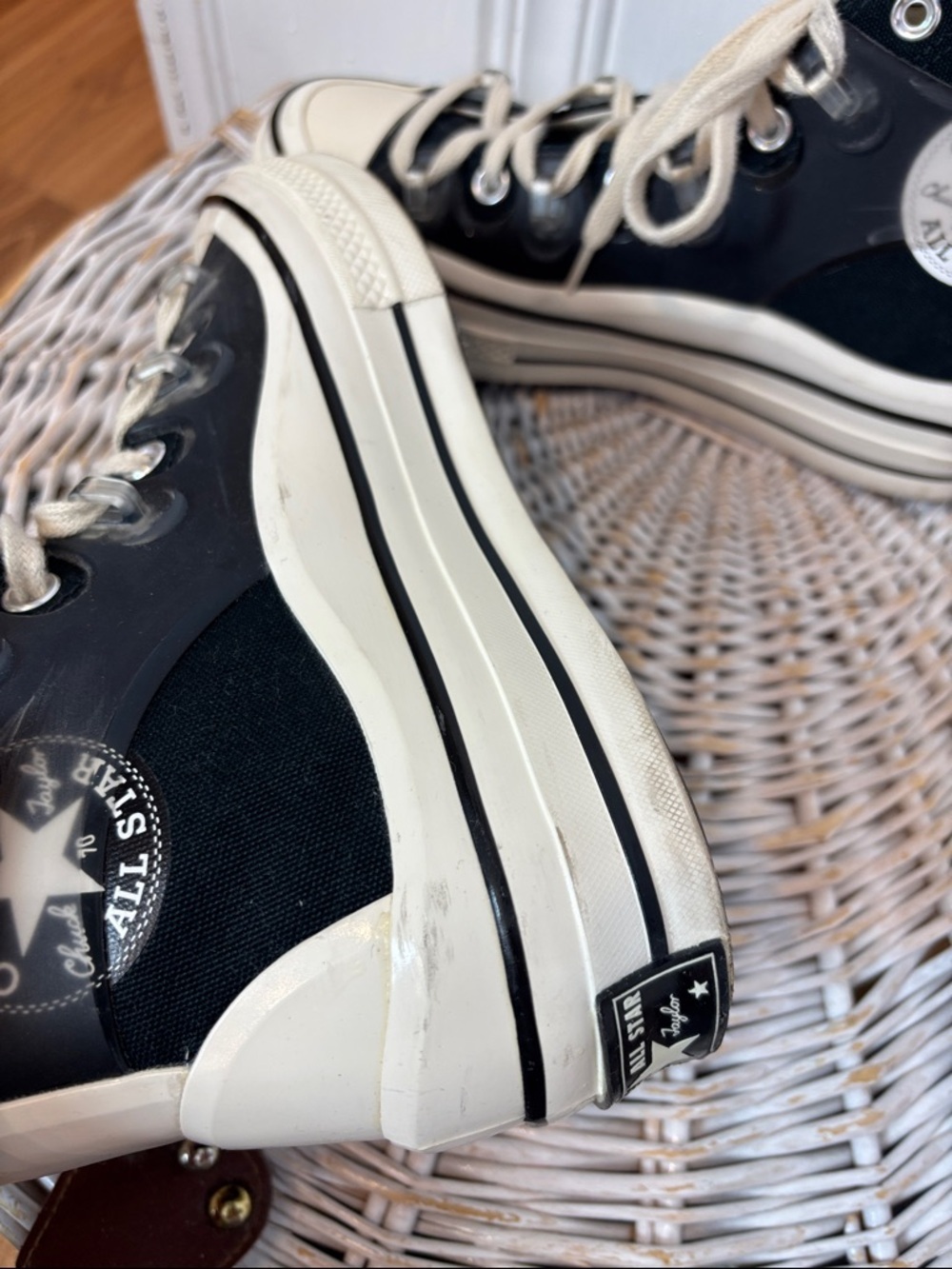 Rare CONVERSE X KIM JONES Chuck 70 High Utility Wave Sneakers | Size 8 - Picture 13 of 14